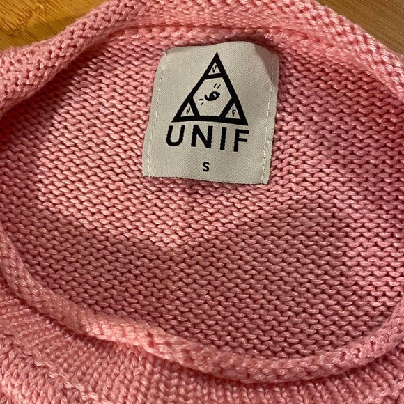 RARE UNIF Meowtal Baby pink cat sweater - Picture 3 of 3